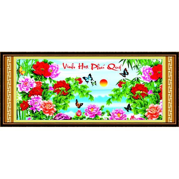 Freeship 200k _ Tranh đính đá Vinh Hoa Phú Quý 77472