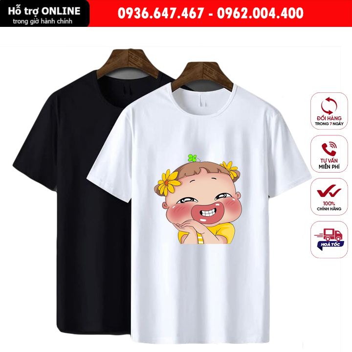 Áo Thun Unisex Nam Nữ Form Đẹp In Hình Quỳnh Aka - Chất Vải Cotton Đẹp Mịn Mát