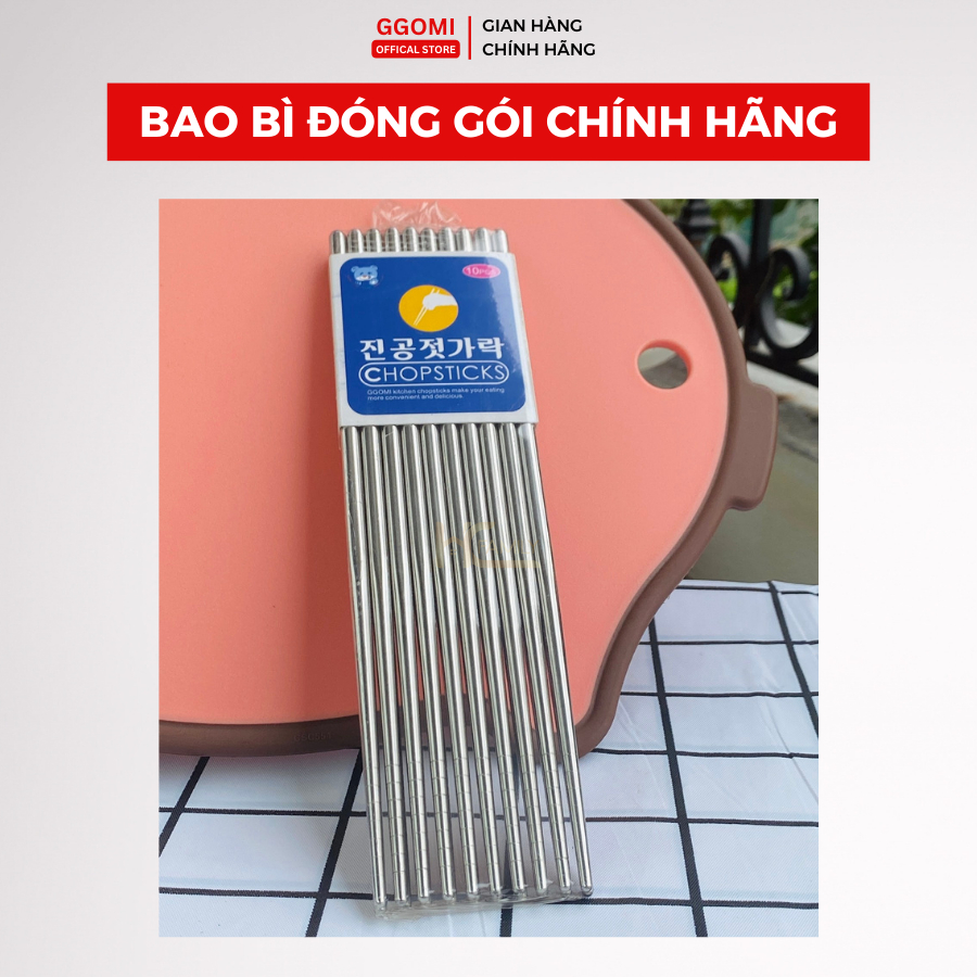 Bộ Đũa 10 Đôi Hàn Quốc CHOPSTICKS Cao Cấp Tiêu Chuẩn Châu Âu - Hàng Chính Hãng