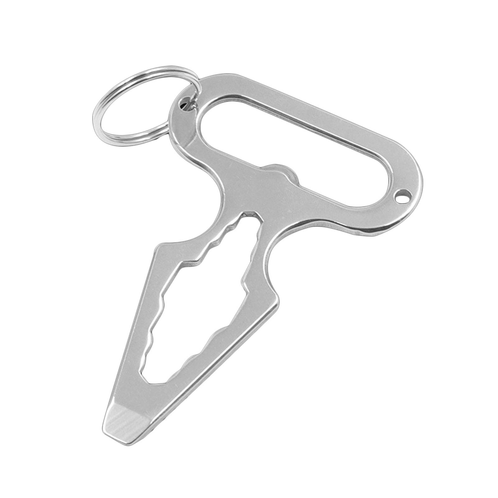Mini Wrench Keychain Bottle Opener Screwdriver Outdoor Multifunctional Tools