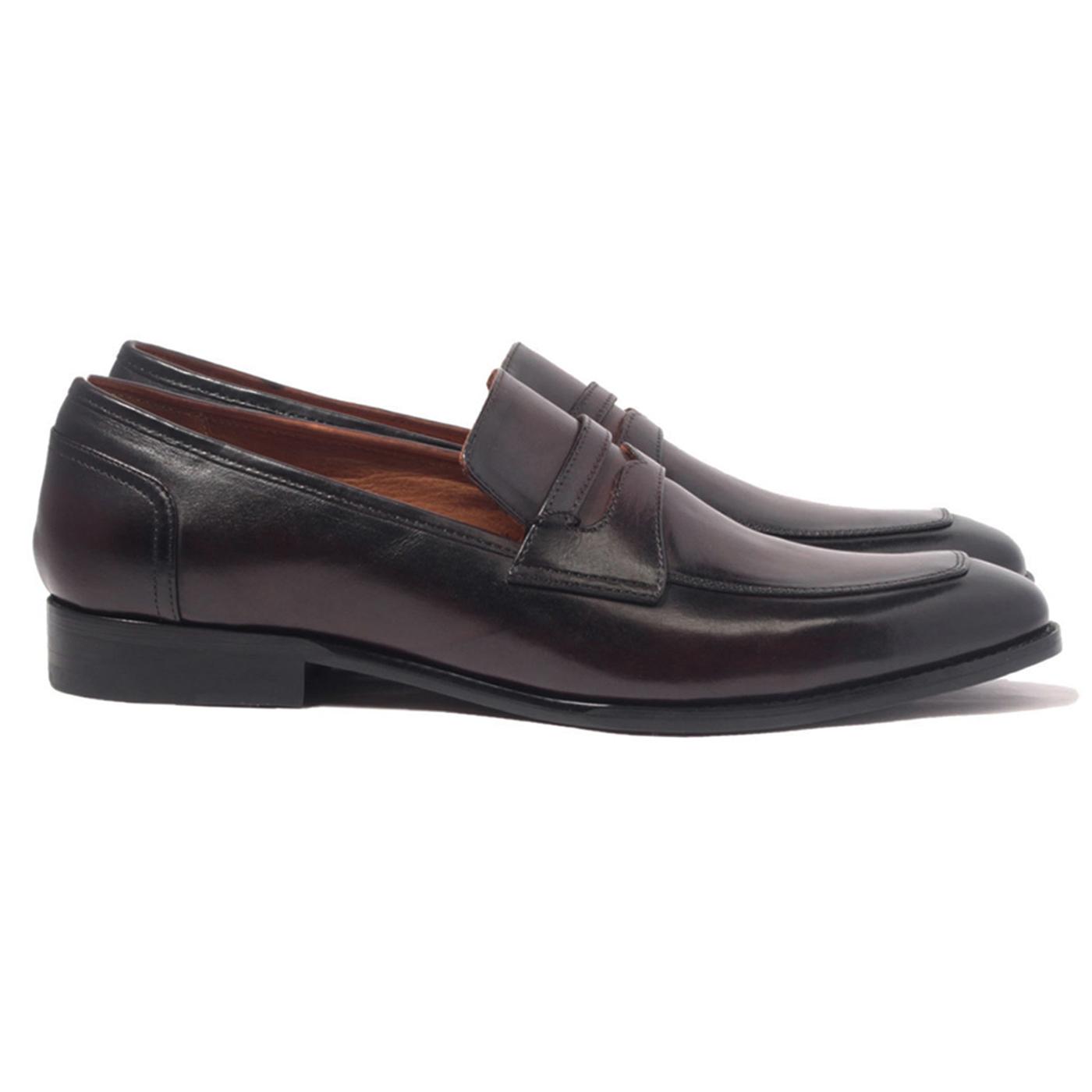 Giày Tây Lười Nam Công Sở Banuli Da Bê Italian Penny Loafers H1PL1 (Da Veg Itali Mềm Dẻo, Đế Siêu nhẹ, Bảo Hành Trọn Đời)