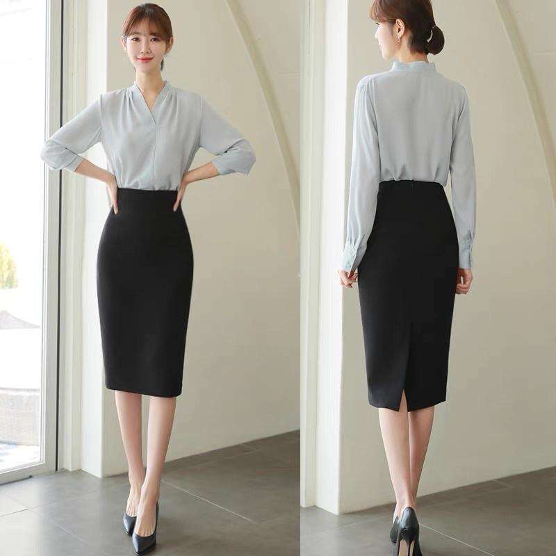 Chân váy bút chì dáng dài, chân váy công sở cao cấp