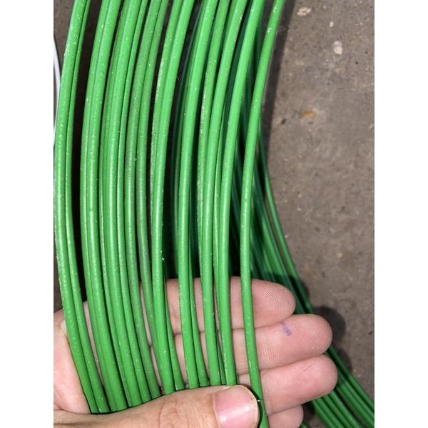 5 Mét dây thép bọc nhựa màu xanh lá loại 3,5 li