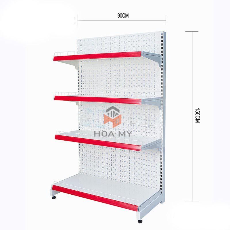 Kệ siêu thị tôn đục lỗ-Cao 1500mm