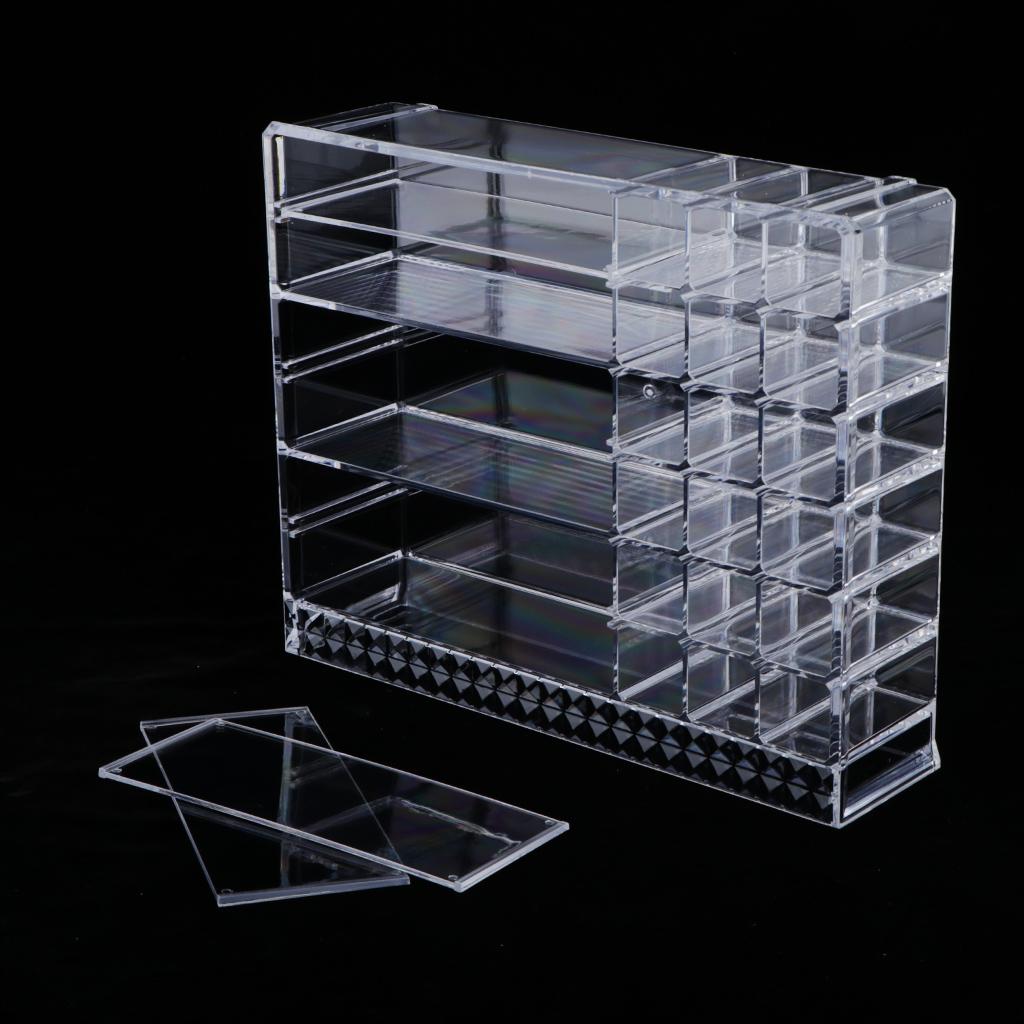 Cosmetic Organizer Transparent Acrylic Make Up Box Display Stand Holder