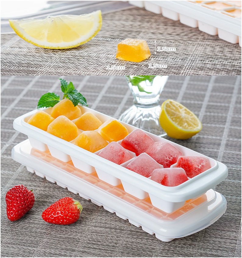 Khay đá 8 viên có nắp nội địa Nhật Bản
