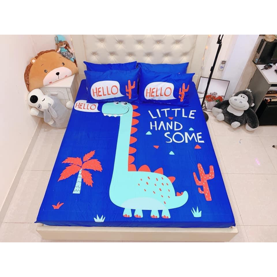 Sét Ga Chun & 2 Vỏ Gối Nằm Cotton Poly - TM059