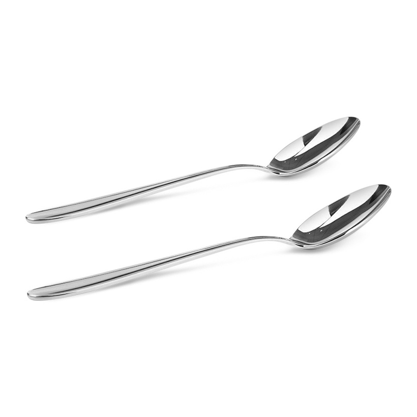 Set 2 muỗng canh 2ML 18.5cm hàng Nhật Bản Inox cao cấp sáng bóng tự nhiên