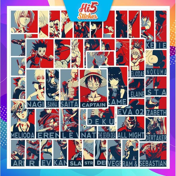 Sticker Hình Dán Trang Trí Bộ Sưu Tập Poster Anime ms#214