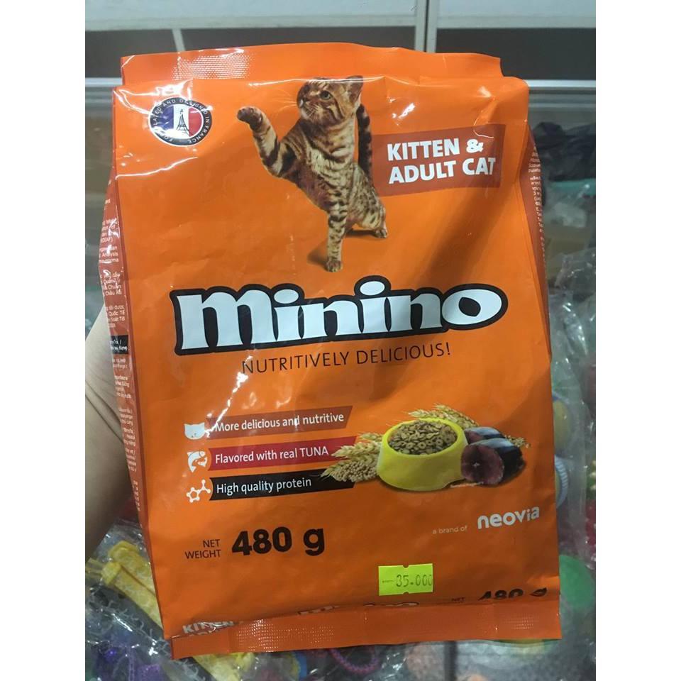 MININO 480g - Thức ăn dành cho mèo con và mèo lớn