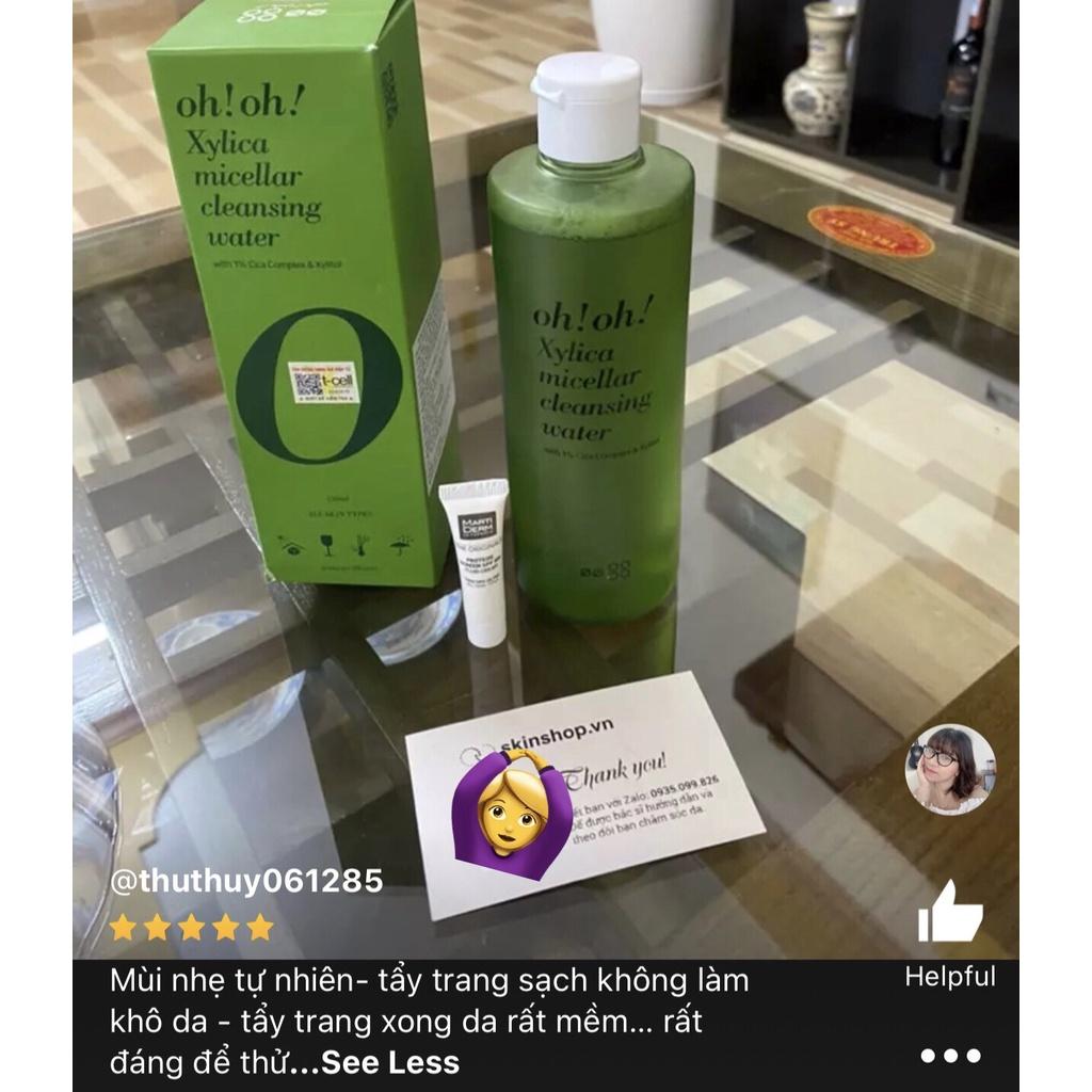 Nước Tẩy Trang Chuyên Sâu Phục Hồi Màng Lipid oh!oh! Xylica Micellar Cleansing Water