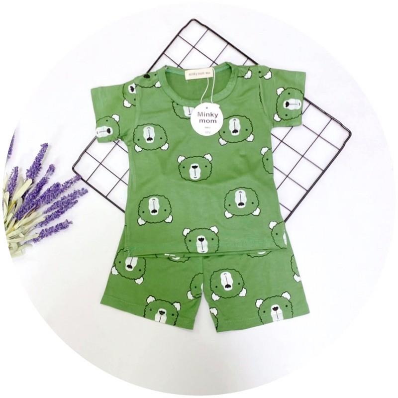 Bộ Minky Mom cộc tay cho bé trai bé gái