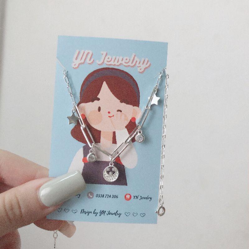 Lắc tay bạc trăng sao  YN JEWELRY SL