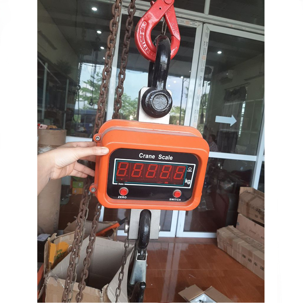 Cân Treo Điện Tử OSC Crane Scale 5 Tấn, Dùng Để Cân Hàng Hoá Trong Nhà Xưởng, Công Nghiệp Và Đời Sống - Hàng Chính Hãng