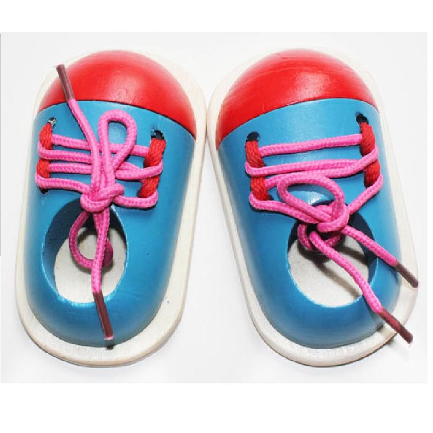 Đồ chơi bé học buộc dây giày