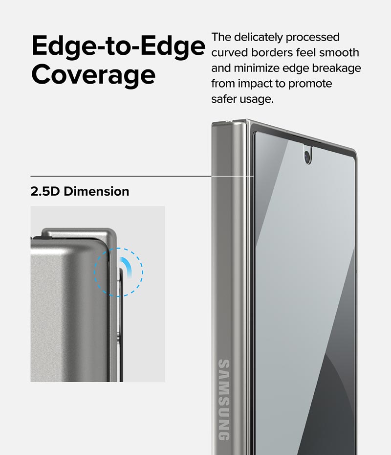 Bộ 2 Miếng Dán cường lực RINGKE Cover Display Tempered Glass cho Samsung Galaxy Z Fold 6 (Màn hình ngoài)_ Hàng chính hãng