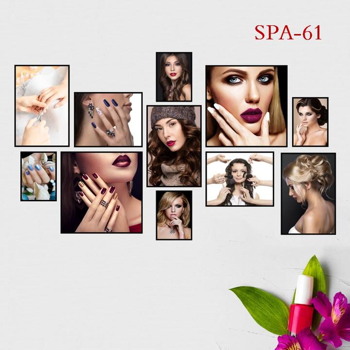 Tranh Spa, tiệm tóc, tranh nails trang trí thẩm mỹ