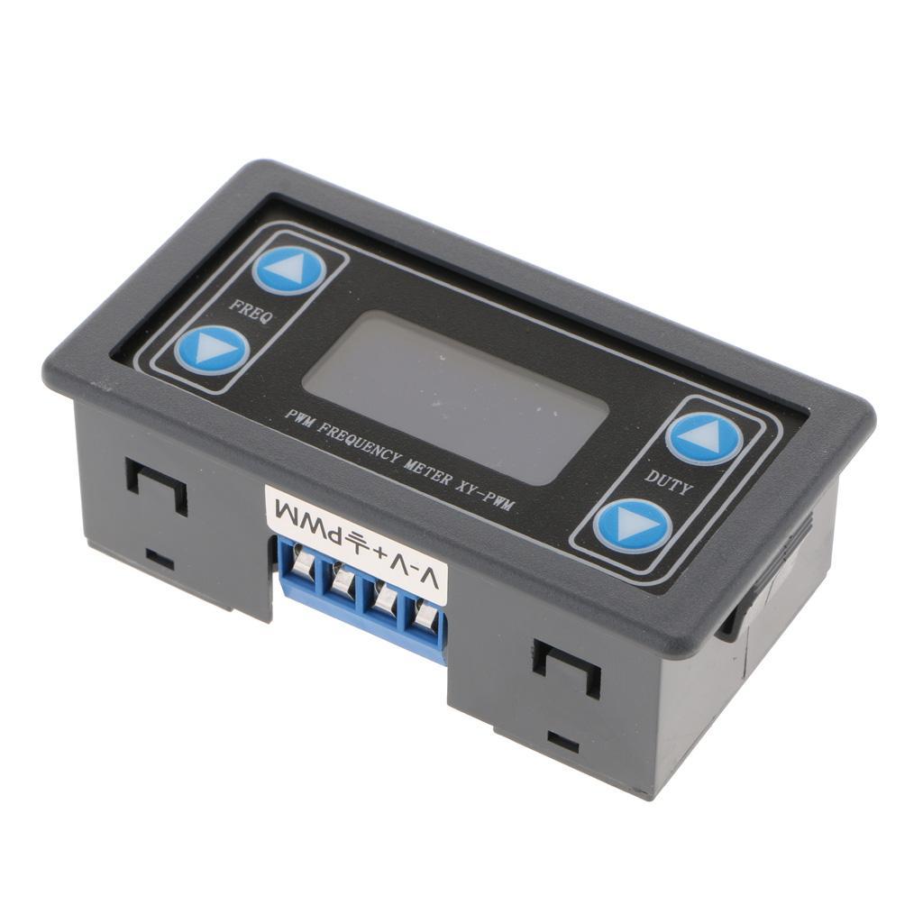 2 Pcs PWM Pulse Frequency Duty Cycle Square Wave Signal Generator with LCD Display