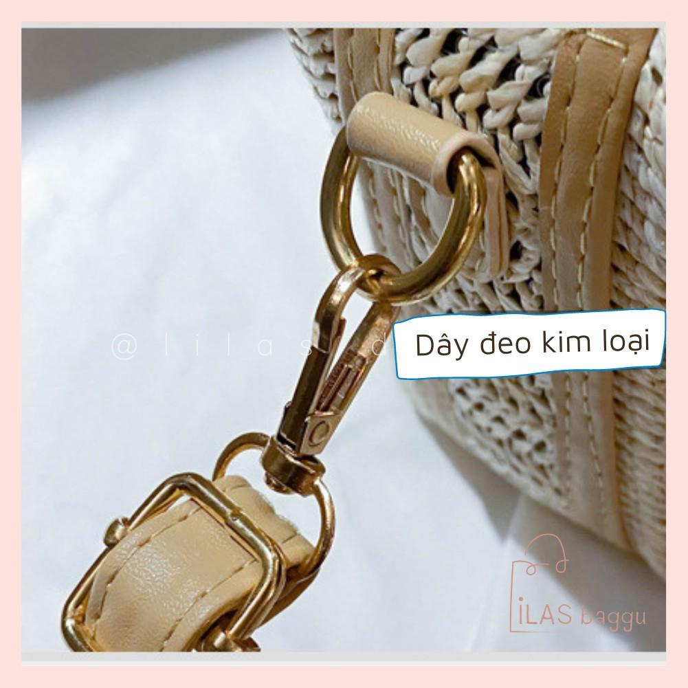 Túi Cói Đeo Chéo LILAS Baggu Vintage Công Sở