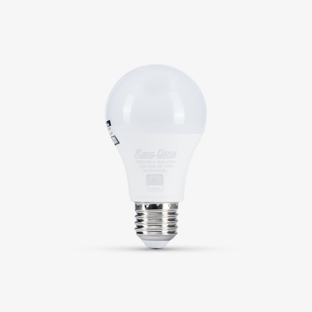 Bóng đèn LED BULB tròn 9W  Rạng Đông Model: A60N1/9W