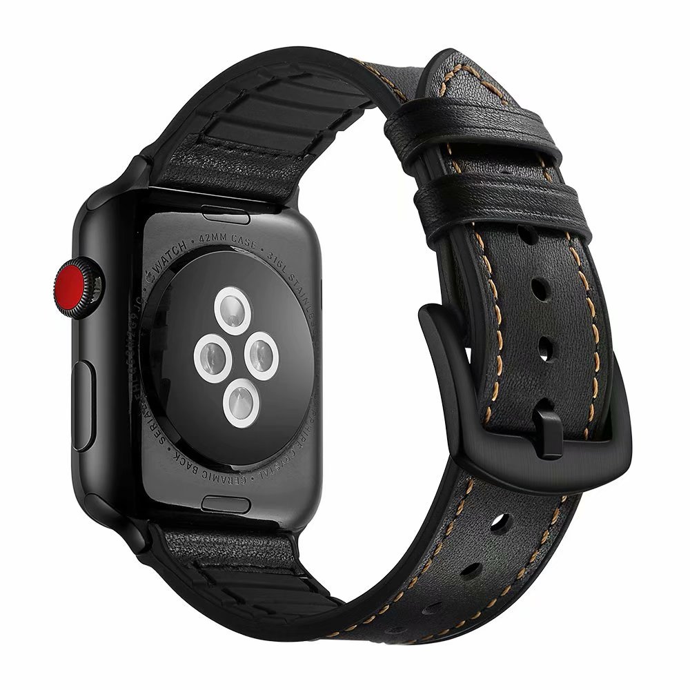 dây da dành cho đồng hồ Apple Watch chất liệu da bò thật cao cấp mẫu 01