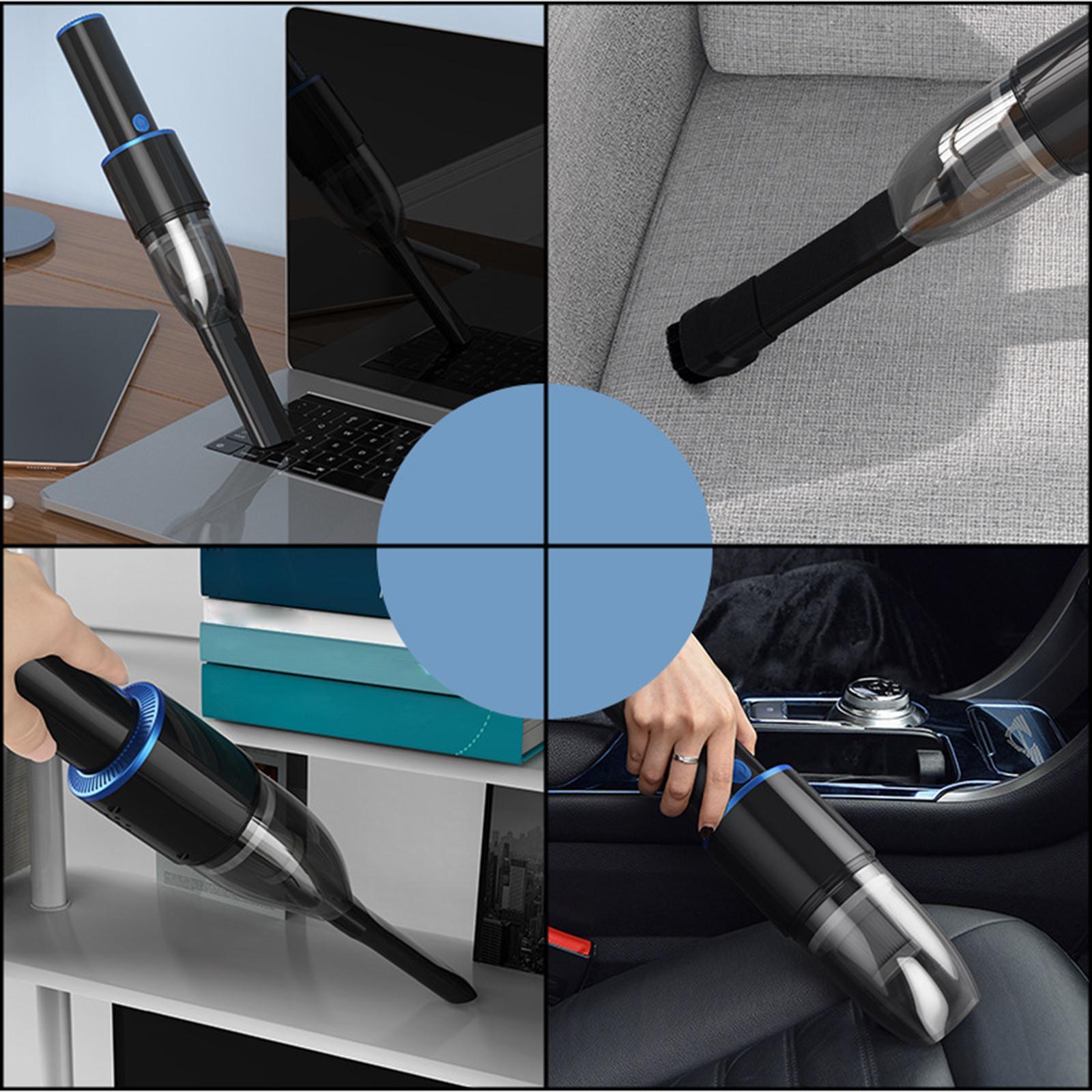 Compact Car Vacuum Cleaner Quick Charge Crevices Dust