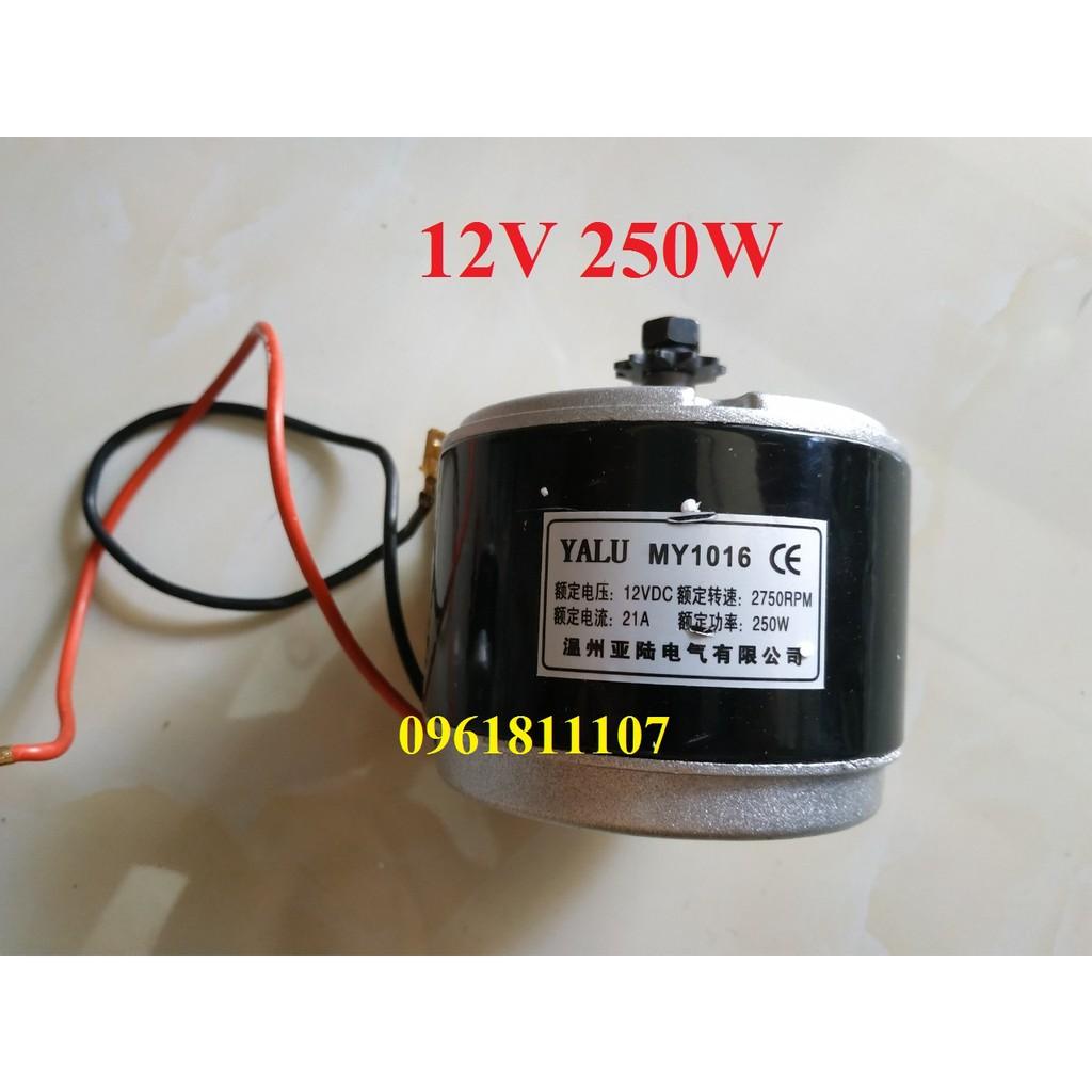 Motor 12V 250W chế thuyền chế xe