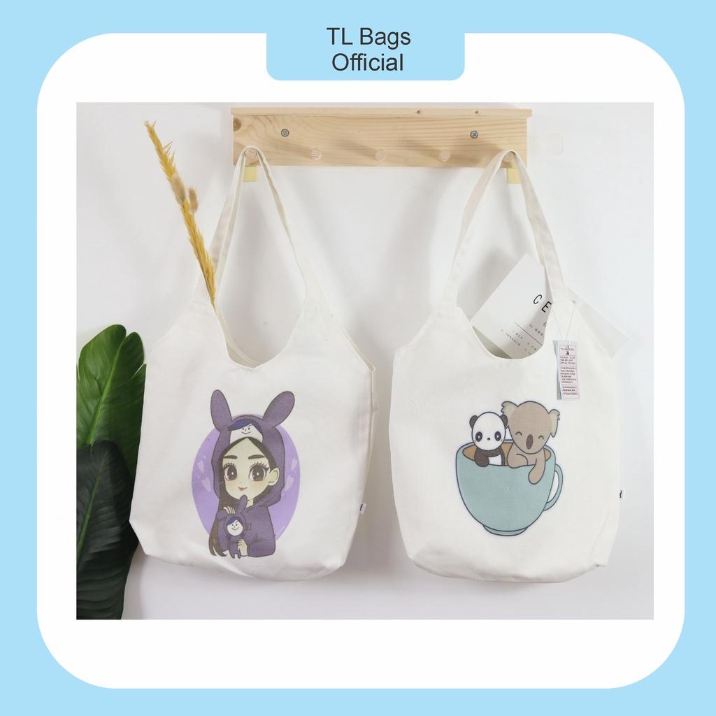 Túi Tote, Canvas TL, Mang Vai, Với Nhiều Mẫu Mã Đáng Yêu Tha Hồ Lựa Chọn