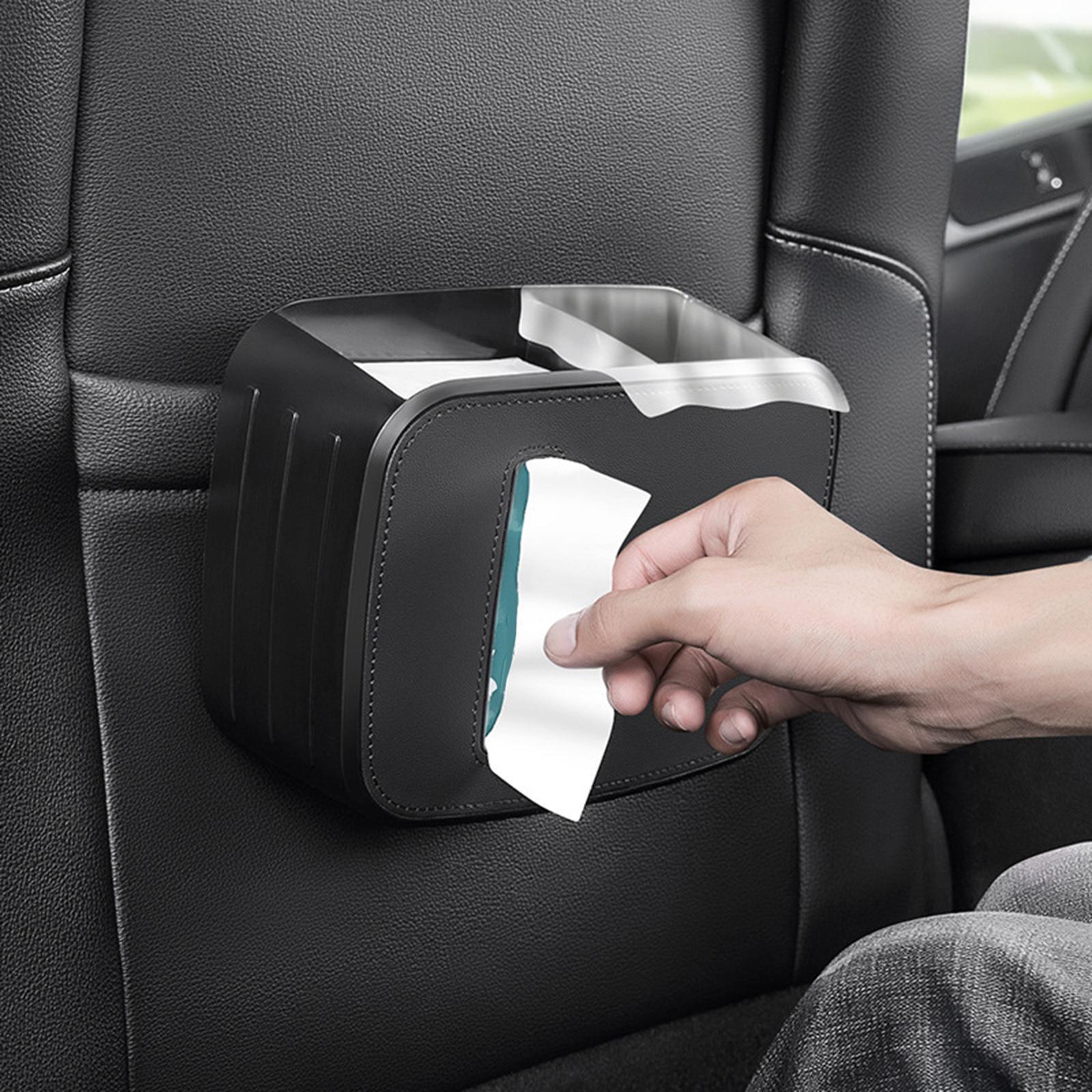 Holder Car Carrying Tissue Box PU Leather for Car Back Seat