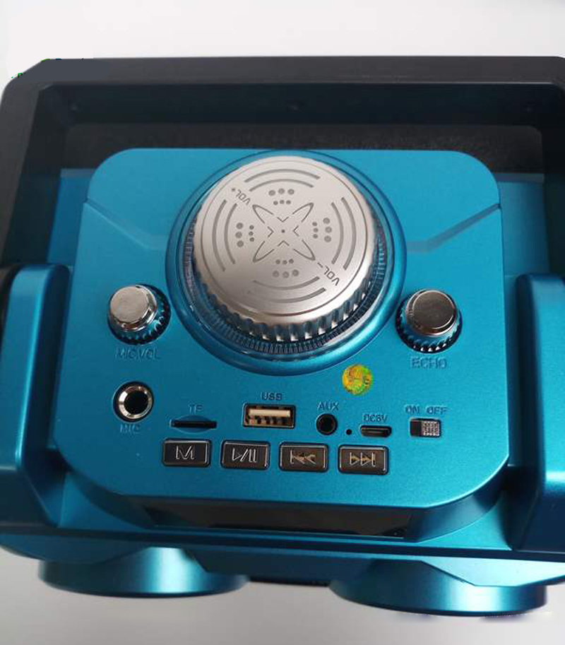 Loa bluetooth karaoke Profit P113/P115 - Bass 6.5 inch, kèm đèn led bắt mắt - Tặng 1 micro có dây - Đầy đủ kết nối Bluetooh, AUX, USB, TF card - Loa xách tay du lịch âm thanh mạnh mẽ, ấn tượng - Hàng nhập khẩu