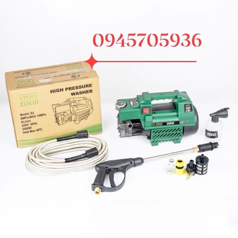 Máy xịt rửa xe cao áp 2000w chính hãng