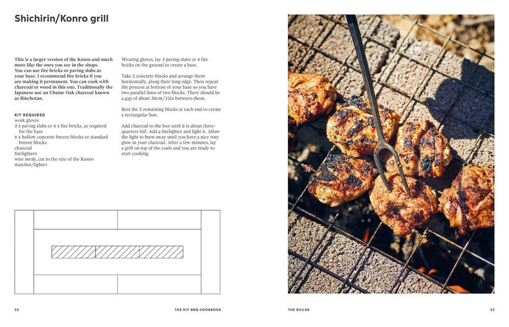 Hình ảnh Sách - The DIY BBQ Cookbook : How to Build You Own BBQ and Cook up a Feast by James Whetlor (UK edition, Hardcover)