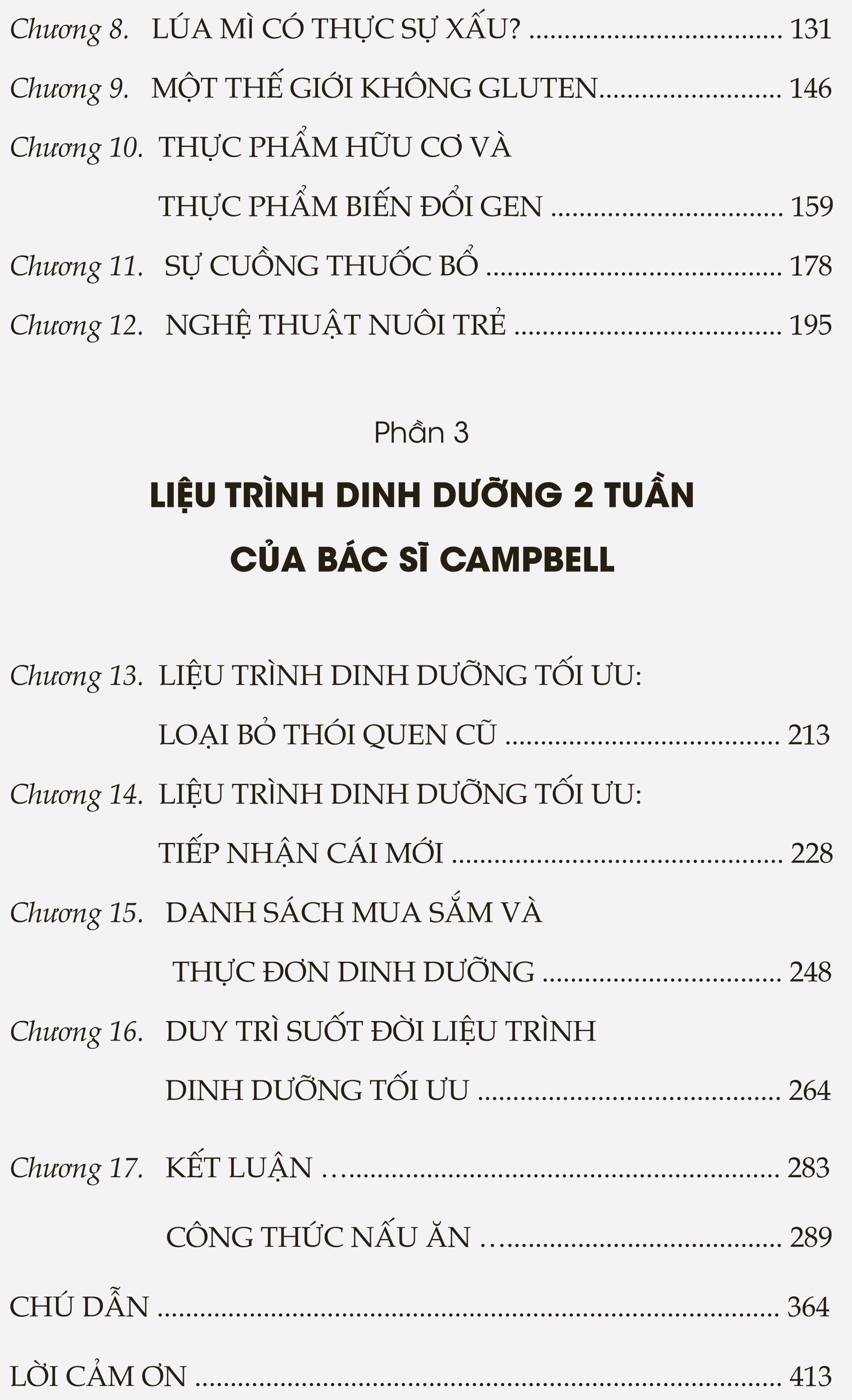 Liệu trình dinh dưỡng tối ưu_The Campbell Plan