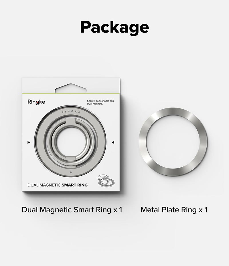 Giá đỡ từ tính RINGKE Dual Magnetic Smart Ring - Hàng Chính Hãng