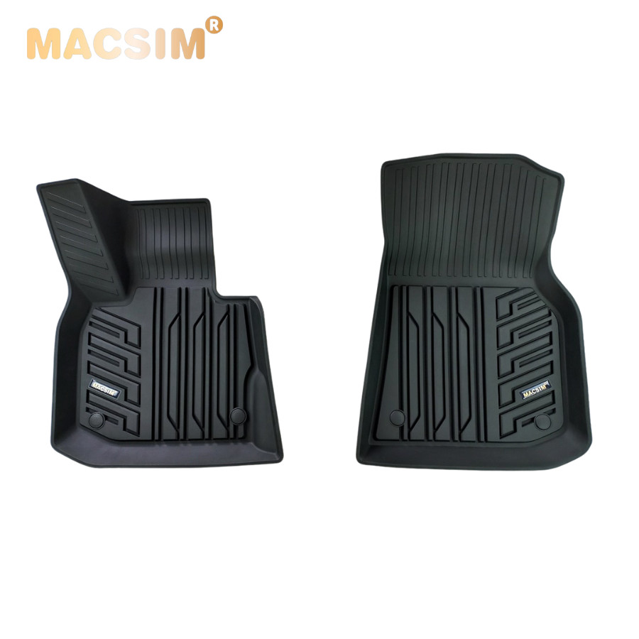 Thảm lót sàn xe ô tô  BMW X4 2018-đến nay Nhãn hiệu Macsim chất liệu nhựa TPE đúc khuôn cao cấp - màu đen