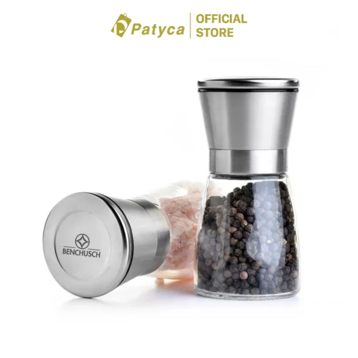 Dụng Cụ Xay Tiêu Thuỷ Tinh Benchusch - Bộ 2 Cái