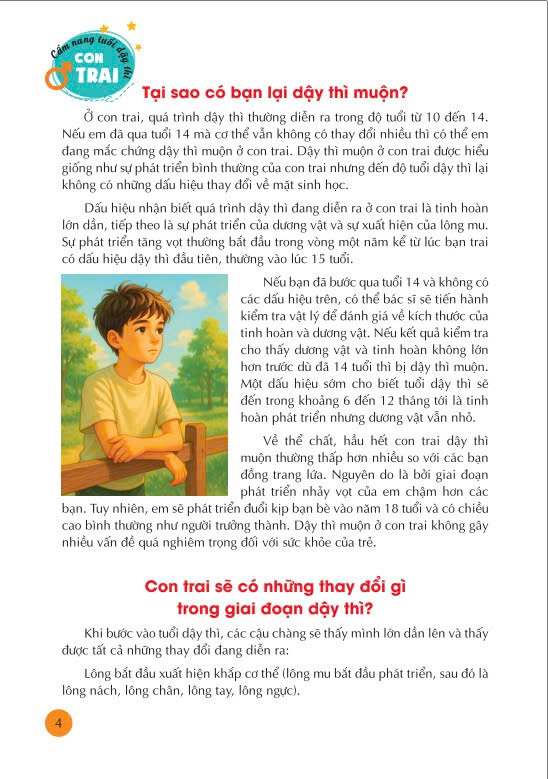 Sách - Cẩm Nang Tuổi Dậy Thì Con Trai - Ndbooks