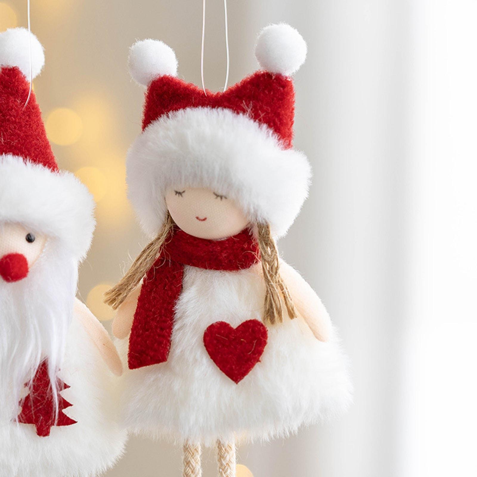 Christmas Tree Hanging Doll Plush Doll Ornaments Decorations Pendant for Party Decor