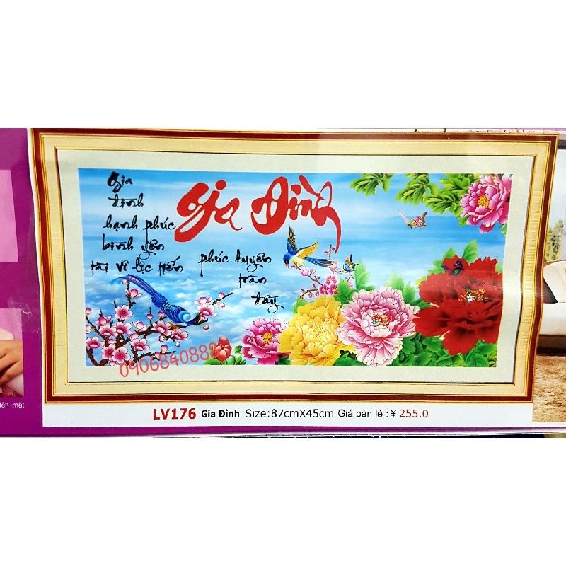 TRANH ĐÍNH ĐÁ GIA ĐÌNH HẠNH PHÚC LV176