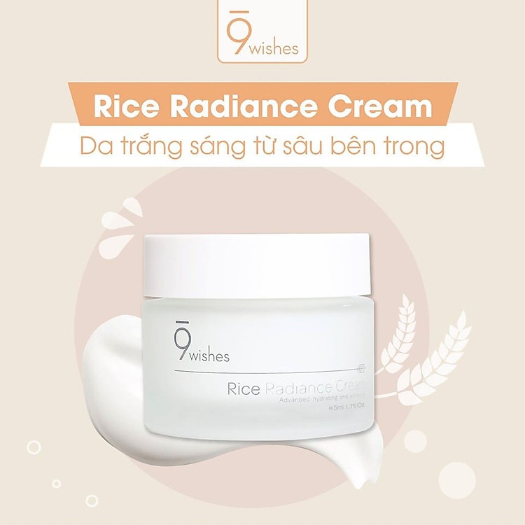 Bộ 3 Sản Phẩm Cấp Ẩm, Dưỡng Trắng Da Từ Gạo 9 Wishes Tặng 1 Mặt Nạ Sexylook