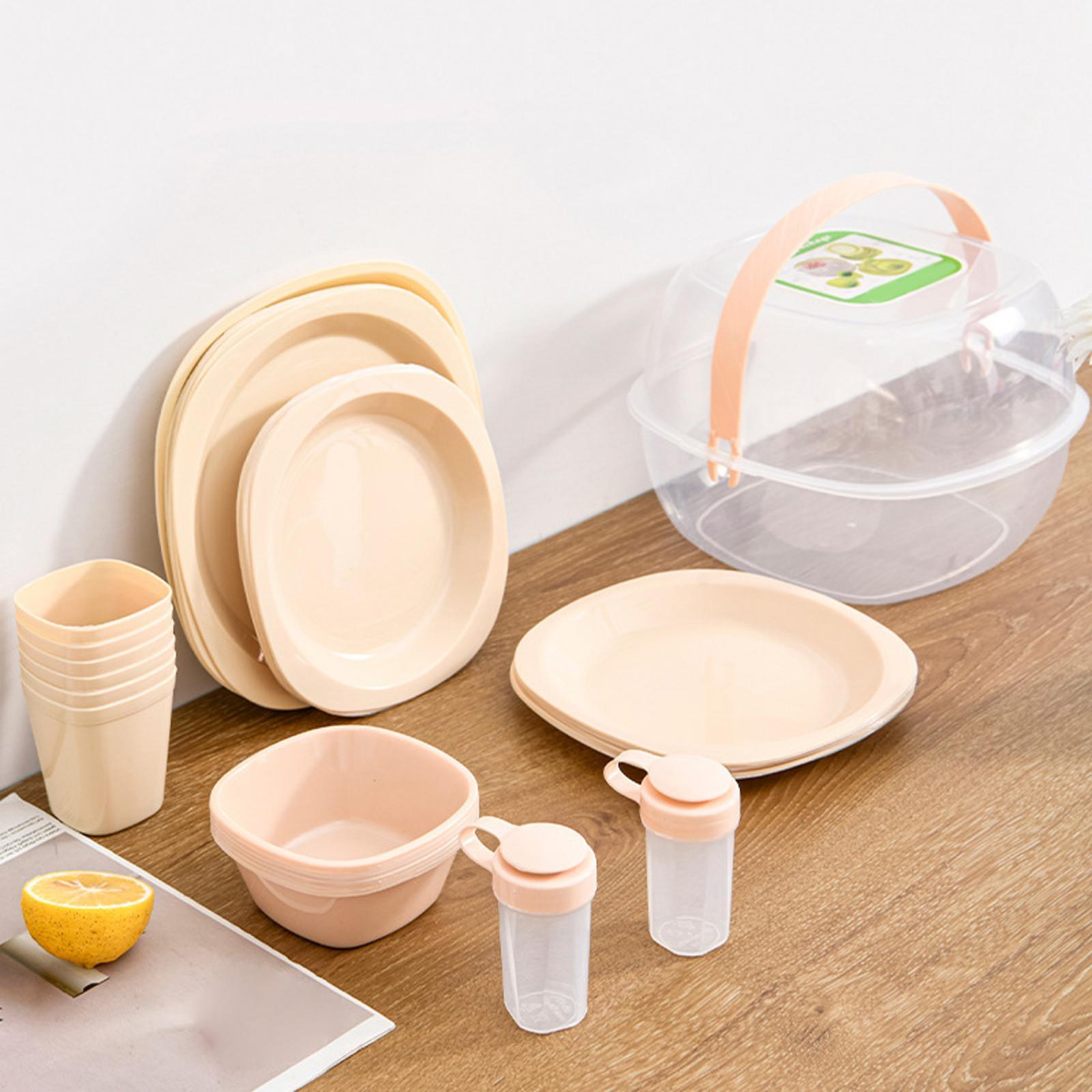 Camp Cookware Mess Practical Bowls Plates for Short Trips Barbecue Trips