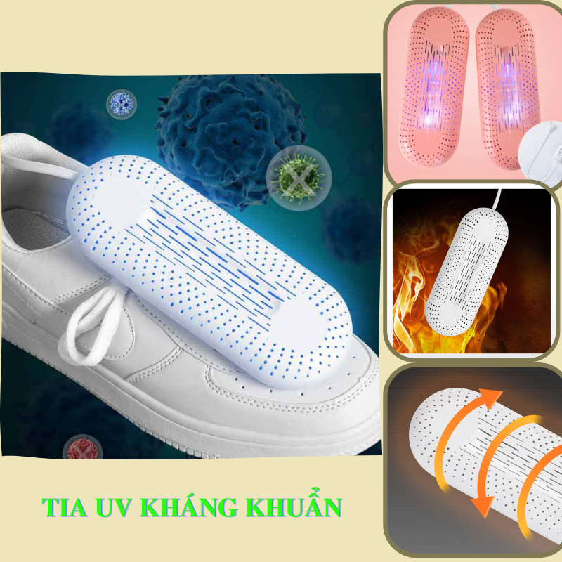 Máy sấy khô giày dép khử mùi hôi chiếu tia UV diệt khuẩn