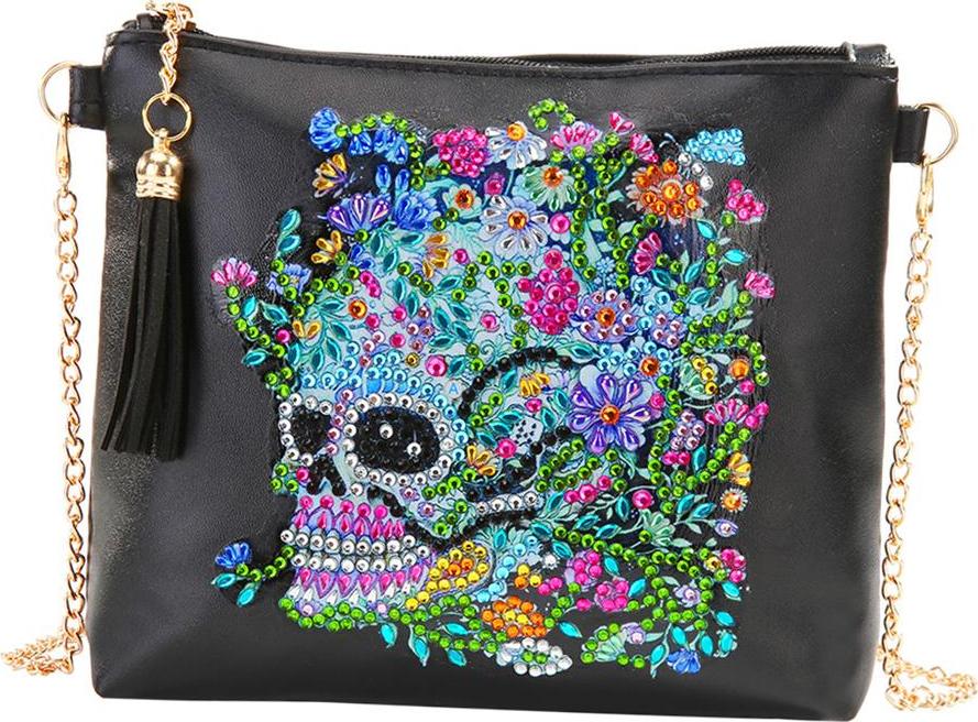 Hình Dạng Đặc Biệt Tranh Gắn Đá Bộ Dụng Cụ Da Tay Thủ Công Mẫu Đầu Lâu