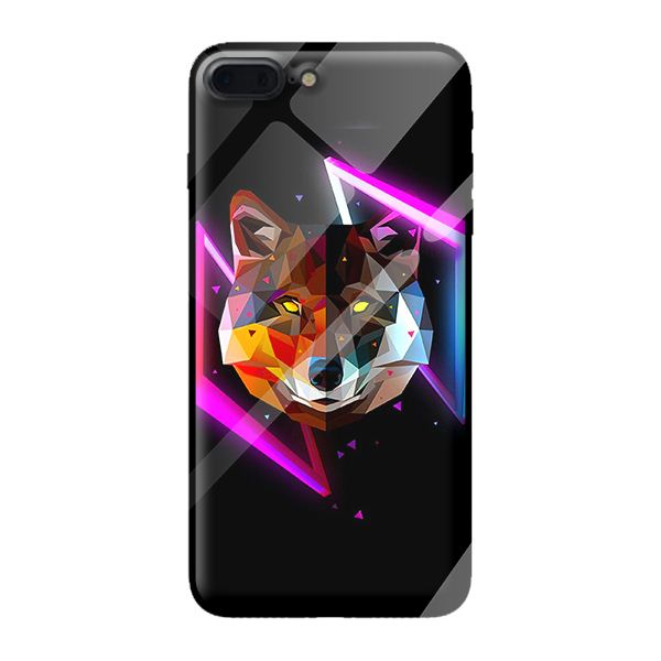 Ốp kính cường lực cho iPhone 8 Plus mẫu NỀN ĐEN 1 - Hàng chính hãng