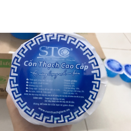 10-20 Hộp Cồn Thạch Sài Gòn 125gr/Hộp Nhóm Bếp Cồn Bếp Than, Lửa Xanh, Không Cay Mắt, Không Mùi,Cồn Thạch Cao Cấp