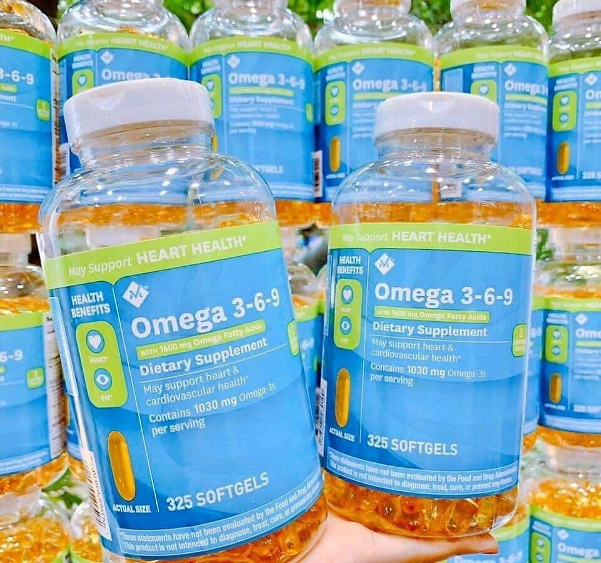 Dầu Cá Omega 369 Member’s Mark Supports Heart Health Mỹ tăng sức khỏe cho tim, não, khớp, mắt và cải thiện da khô - Massel Official-325viên/hộp