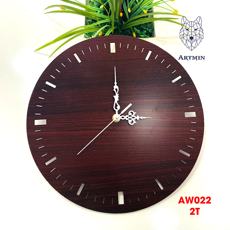 AW022 - Đồng Hồ Gỗ Treo Tường – Décor Trang Trí Phong Cách Mới