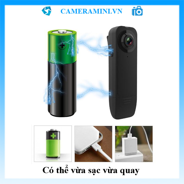 Camera mini A18 fullHD 1080p an ninh, hồng ngoại quay ban đêm, pin 6-7 giờ, siêu nhỏ không dây