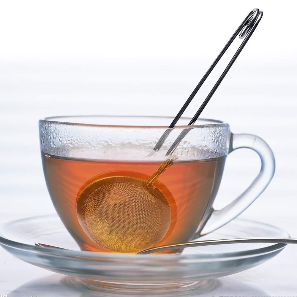 Tea Coland và bộ lọc trà bằng thép không gỉ có tay cầm bộ lọc truyền hình và bộ lọc bóng trong hình dạng của một quả bóng