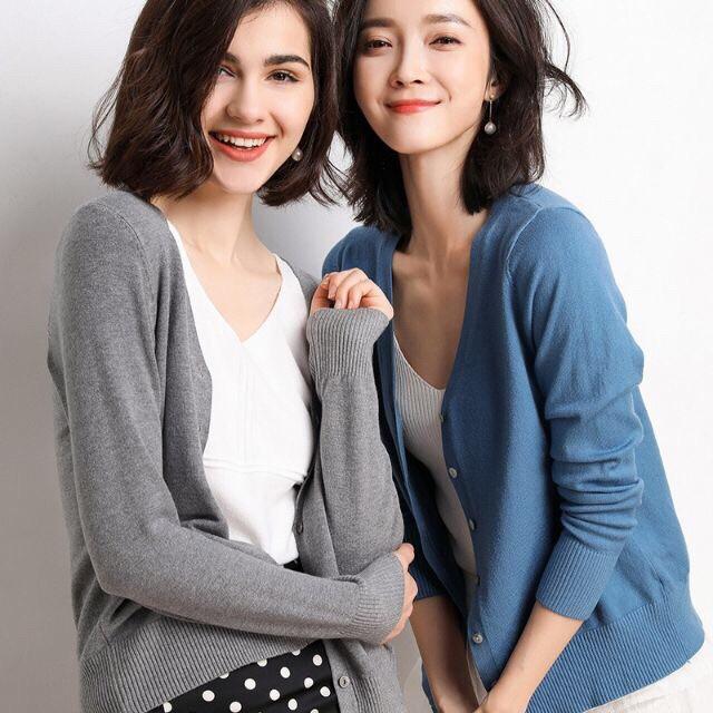 Áo khoác len cardigan lông cừu xuất Nhật - Loại 1